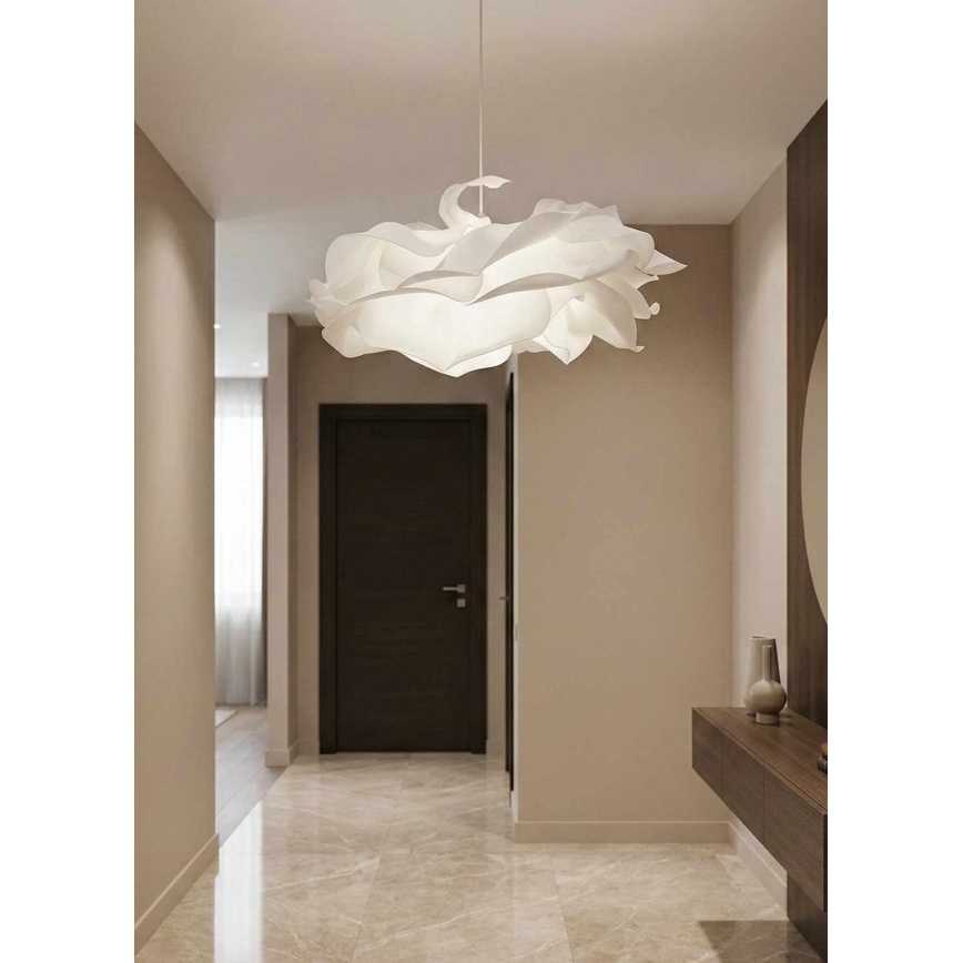 Luster na kabelu CLOUDY 1xE27/40W/230V bijela