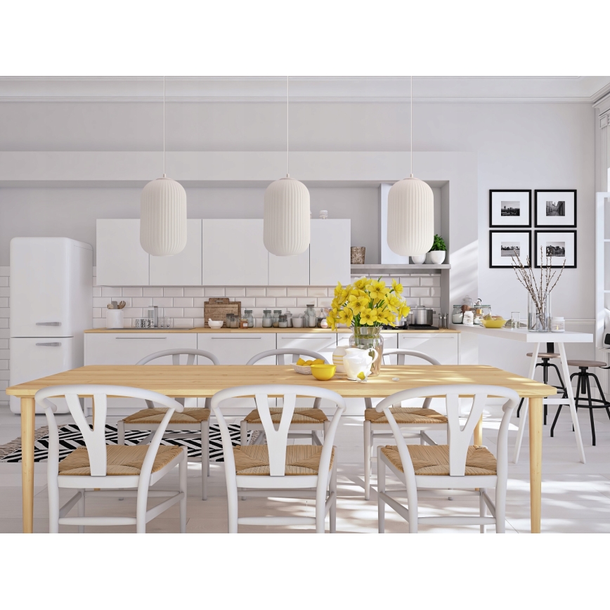 Luster na kabelu CRESTO 1xE27/40W/230V bijeli