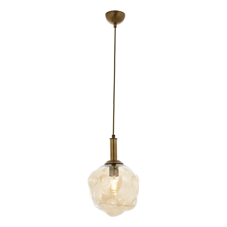 Luster na kabelu CRUMPLED 1xE27/40W/230V brončani/bež