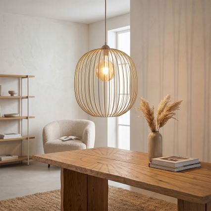 Luster na kabelu DESTELLO 1xE27/15W/230V Ø 33 cm bež