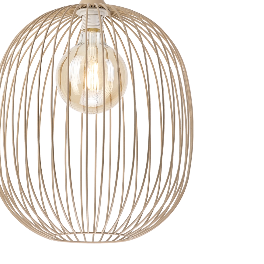 Luster na kabelu DESTELLO 1xE27/15W/230V Ø 33 cm bež