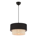 Luster na kabelu ECHO 1xE27/60W/230V crna/krem