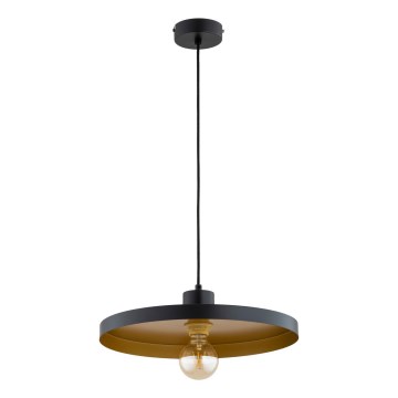Luster na kabelu ETERI 1xE27/15W/230V crna/zlatna