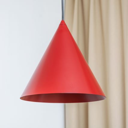 Luster na kabelu ETNA 1xE27/15W/230V, promjer 25 cm, crvena