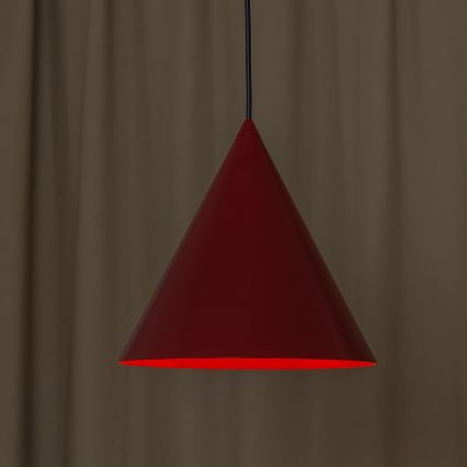 Luster na kabelu ETNA 1xE27/15W/230V, promjer 25 cm, crvena