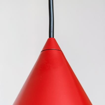 Luster na kabelu ETNA 1xE27/15W/230V, promjer 25 cm, crvena