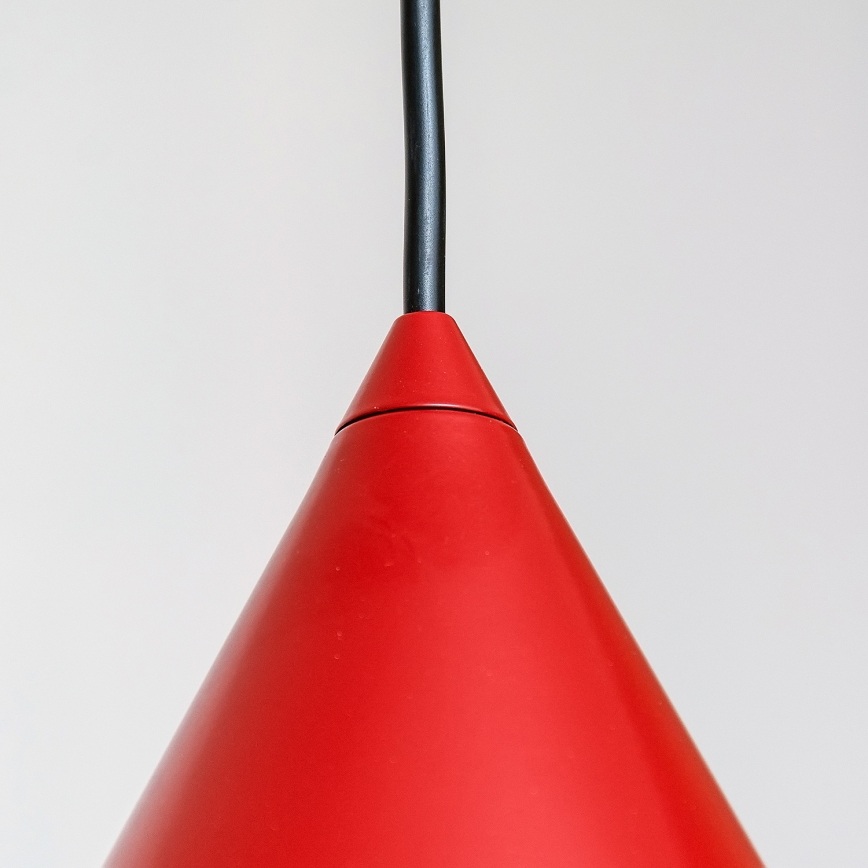 Luster na kabelu ETNA 1xE27/15W/230V, promjer 25 cm, crvena