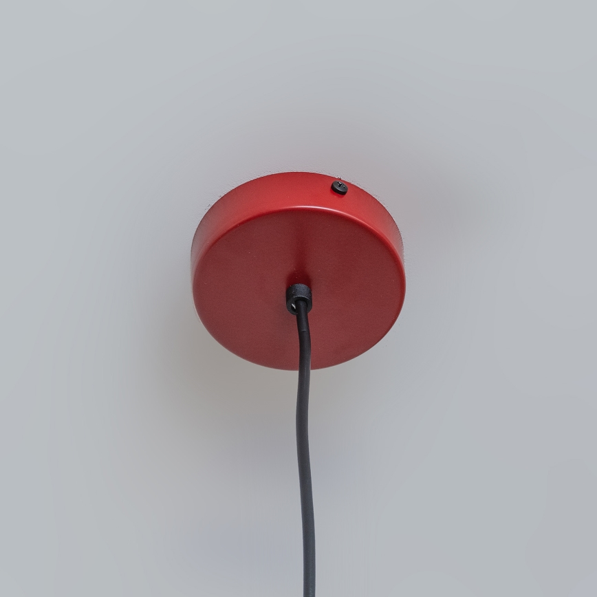 Luster na kabelu ETNA 1xE27/15W/230V, promjer 25 cm, crvena