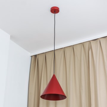 Luster na kabelu ETNA II 1xE27/15W/230V, promjer 25 cm, crvena