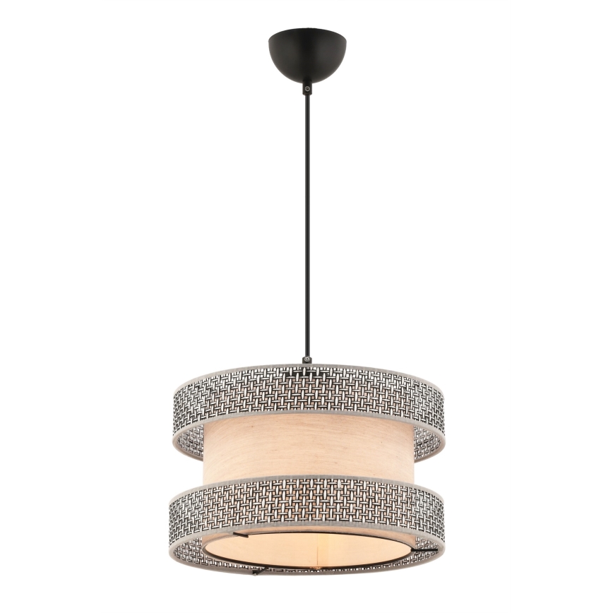 Luster na kabelu HALO 1xE27/60W/230V bež/siva
