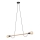 Luster na kabelu HELIX 2xE27/15W/230V crna/borovina