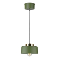 Luster na kabelu IGNIA 1xE27/60W/230V u zelenoj boji