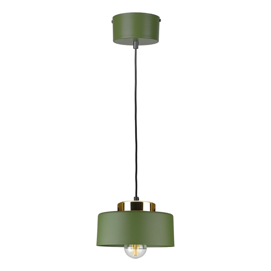 Luster na kabelu IGNIA 1xE27/60W/230V u zelenoj boji