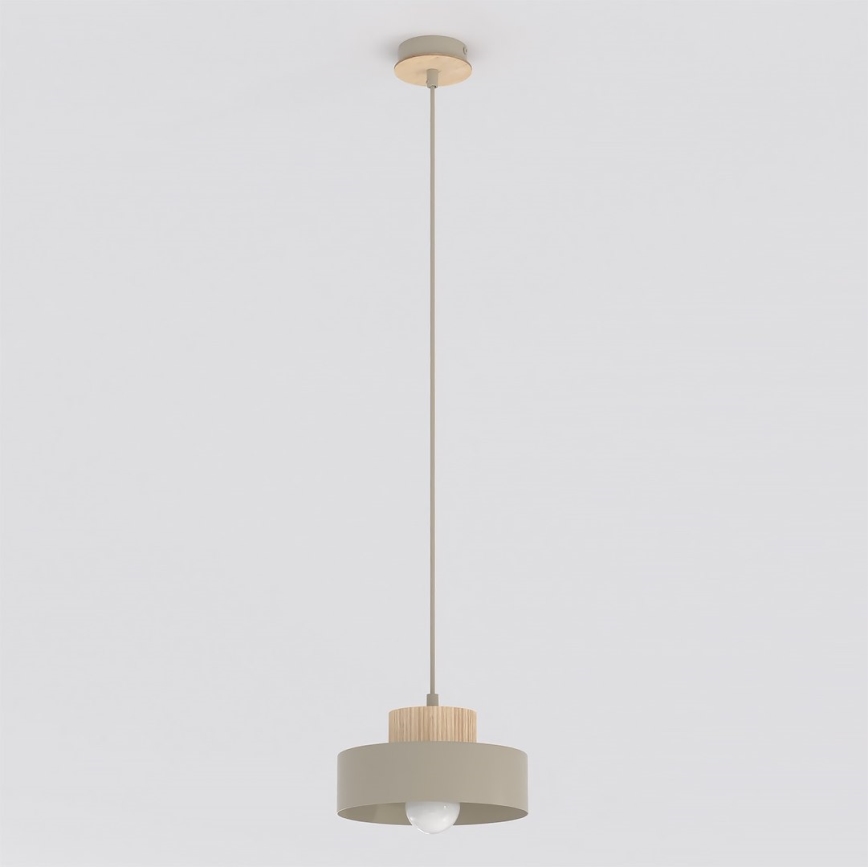 Luster na kabelu KIVI 1xE27/15W/230V bež