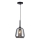 Luster na kabelu MAEVA 1xE27/40W/230V zadimljena crna/crna