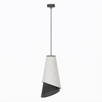 Luster na kabelu MODA 1xE27/15W/230V siva/crna