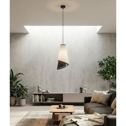 Luster na kabelu MODA 1xE27/15W/230V siva/crna