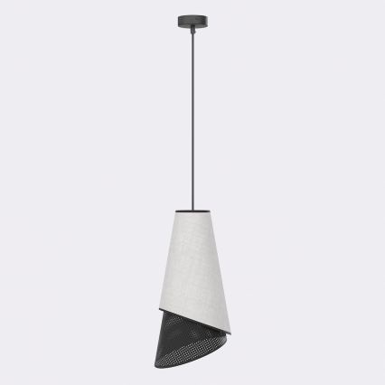 Luster na kabelu MODA 1xE27/15W/230V siva/crna