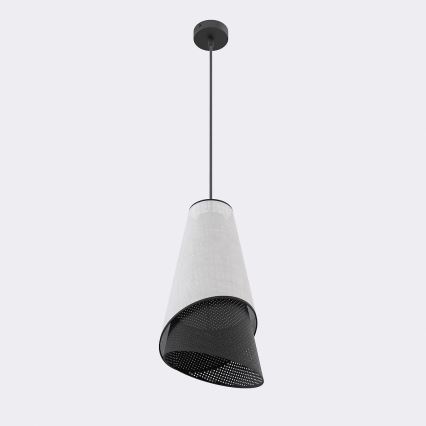 Luster na kabelu MODA 1xE27/15W/230V siva/crna