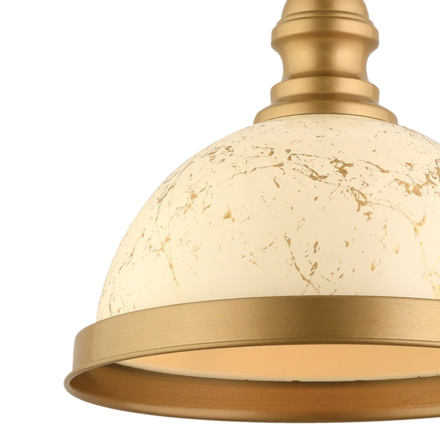 Luster na kabelu MONZA 1xE27/40W/230V Ø 29 cm krem/brončana