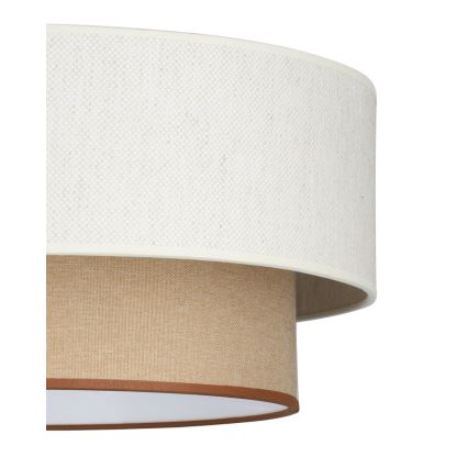 Luster na kabelu NATIA 1xE27/60W/230V Ø45 cm bijela/smeđa