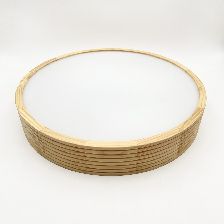Luster na kabelu NATURAL MODERN 3xE27/15W/230V Ø 47,5 cm borovina