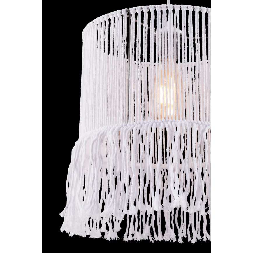 Luster na kabelu NESS MACRAME 1xE27/40W/230V bijela