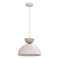 Luster na kabelu NEVIS 1xE27/15W/230V promjer 29 cm krem