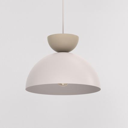 Luster na kabelu NEVIS 1xE27/15W/230V promjer 29 cm krem