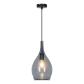 Luster na kabelu NEXT 1xE27/40W/230V zadimljena crna