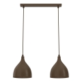 Luster na kabelu NOAK CLASSIC 2xE27/15W/230V smeđa