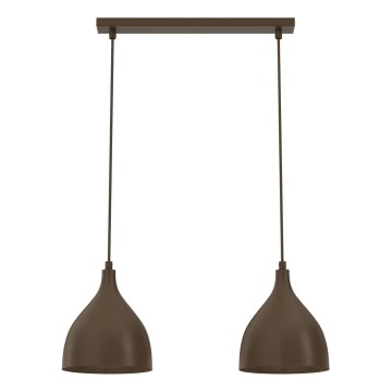 Luster na kabelu NOAK CLASSIC 2xE27/15W/230V smeđa