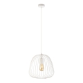 Luster na kabelu OVELLA 1xE27/15W/230V Ø 36 cm krem