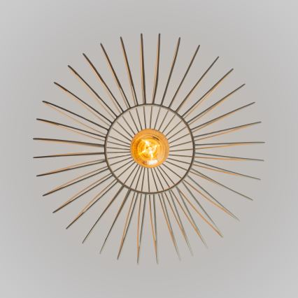 Luster na kabelu OVELLA 1xE27/15W/230V Ø 36 cm krem