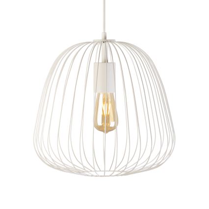 Luster na kabelu OVELLA 1xE27/15W/230V Ø 36 cm krem