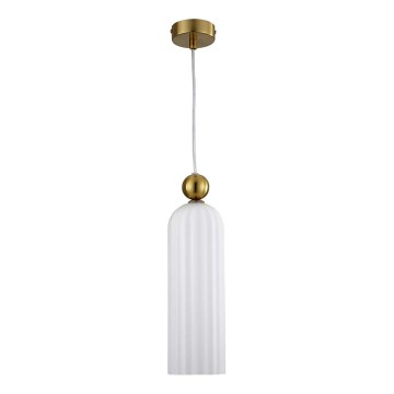 Luster na kabelu PIEGA 1xE14/40W/230V mesing/bijela