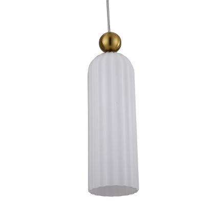 Luster na kabelu PIEGA 1xE14/40W/230V mesing/bijela