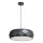 Luster na kabelu REUS 3xE27/40W/230V Ø 47 cm crni