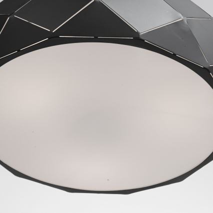 Luster na kabelu REUS 3xE27/40W/230V Ø 47 cm crni