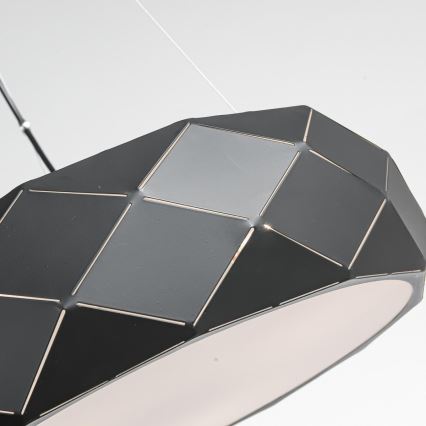 Luster na kabelu REUS 3xE27/40W/230V Ø 47 cm crni