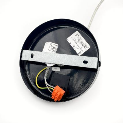 Luster na kabelu ROSA 1xE27/60W/230V crna/siva