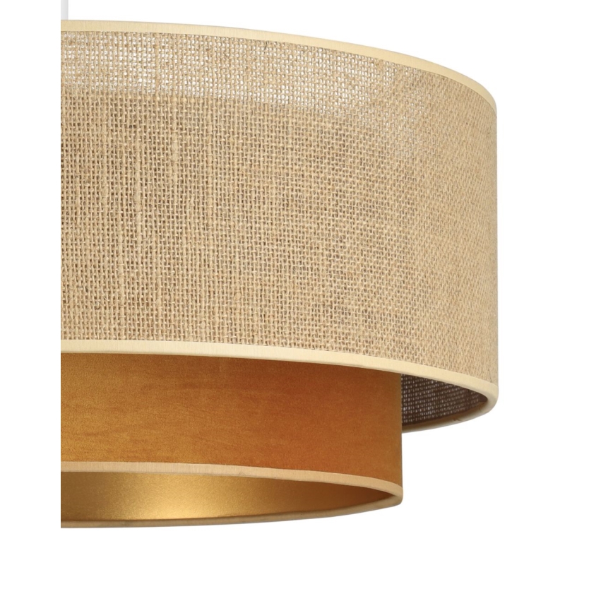 Luster na kabelu SARTA 1xE27/60W/230V bakreni/juteni