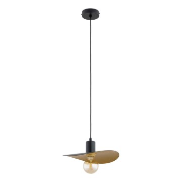 Luster na kabelu SAVANA 1xE27/15W/230V Ø 39 cm crna/zlatna