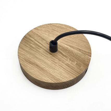 Luster na kabelu SINGLE 1xE27/60W/230V Ø 28 cm hrast