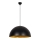 Luster na kabelu SIVANI 1xE27/40W/230V Ø 60 cm crna/bakrena