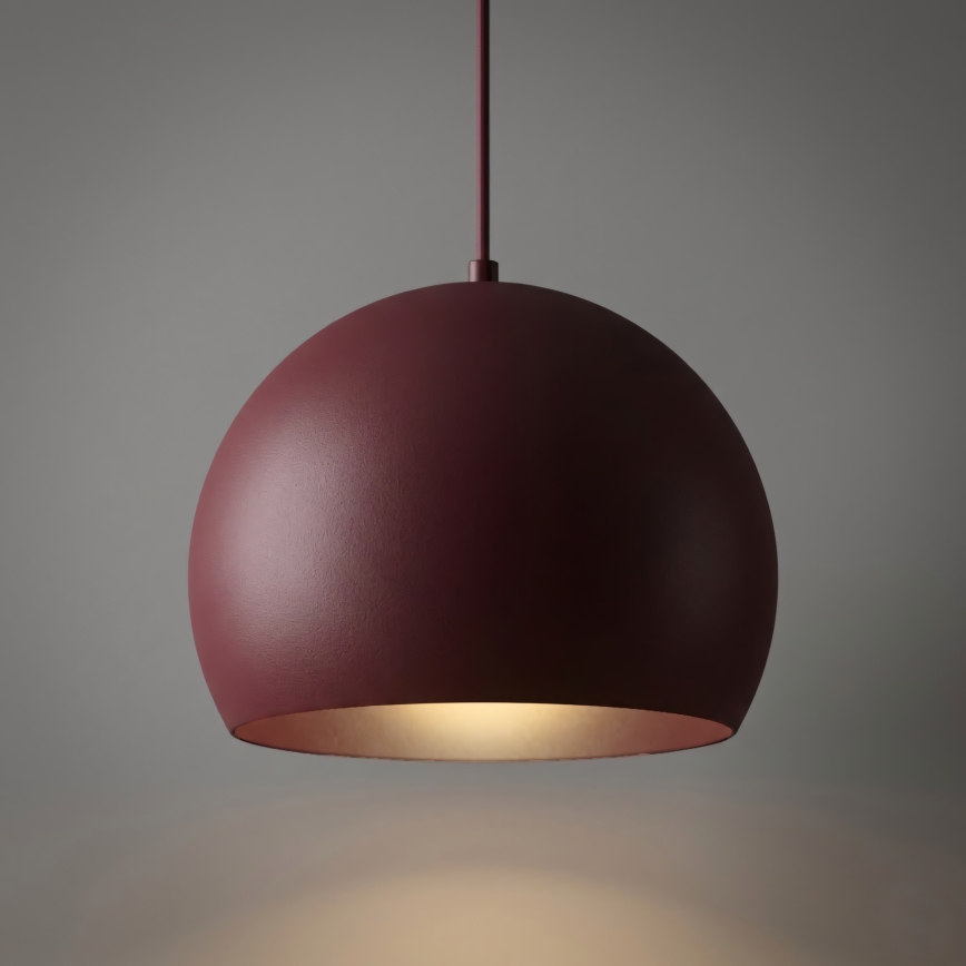 Luster na kabelu SOOL 1xE27/15W/230V, Ø 27 cm, u boji burgunda
