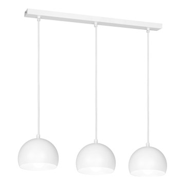 Luster na kabelu SOOL 3xE27/15W/230V bijela