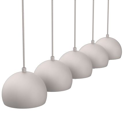 Luster na kabelu SOOL 5xE27/15W/230V krem boje
