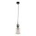 Luster na kabelu SOPHIA 1xE14/10W/230V crna/zelena/dimno bež