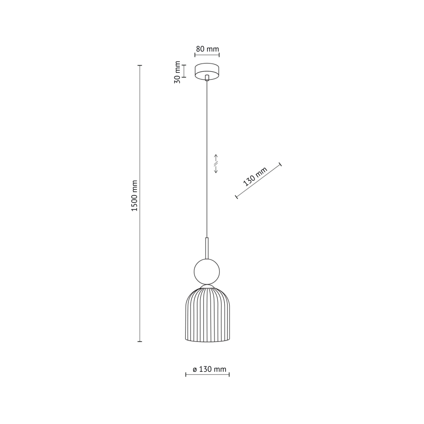 Luster na kabelu SOPHIA 1xE14/10W/230V crna/zelena/dimno bež